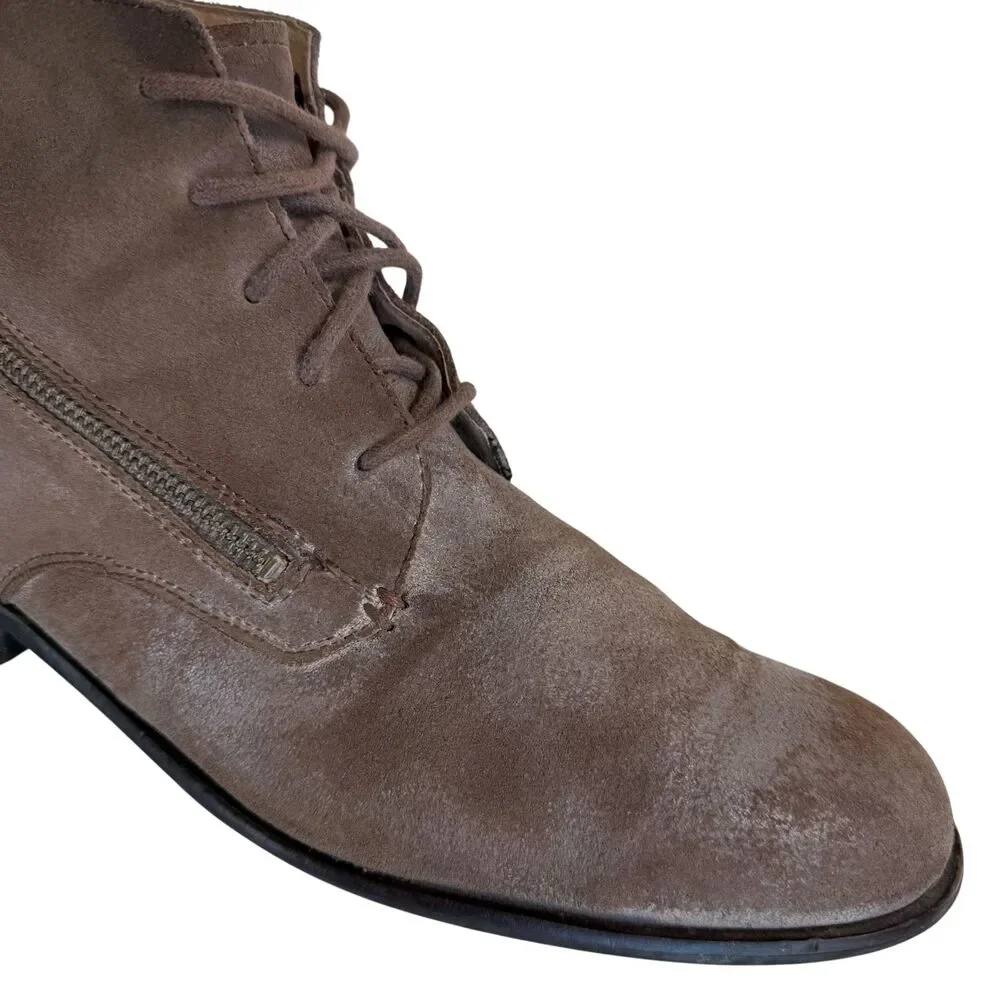 John Varvatos Suede Leather Men's Brown Distressed Chukka Boots Size 10.5M